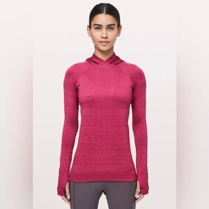 Lululemon Rest Less Hoodie in Violet Red, Size 4